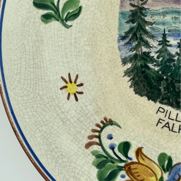 Vintage decorative plate Pillar Lake Falkland B.C. Has hanger on back. - Picture 9 of 9
